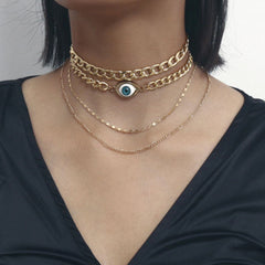 Gold Eye Necklace