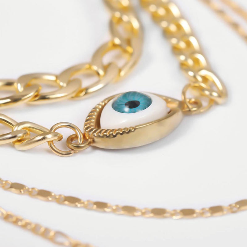 Gold Eye Necklace